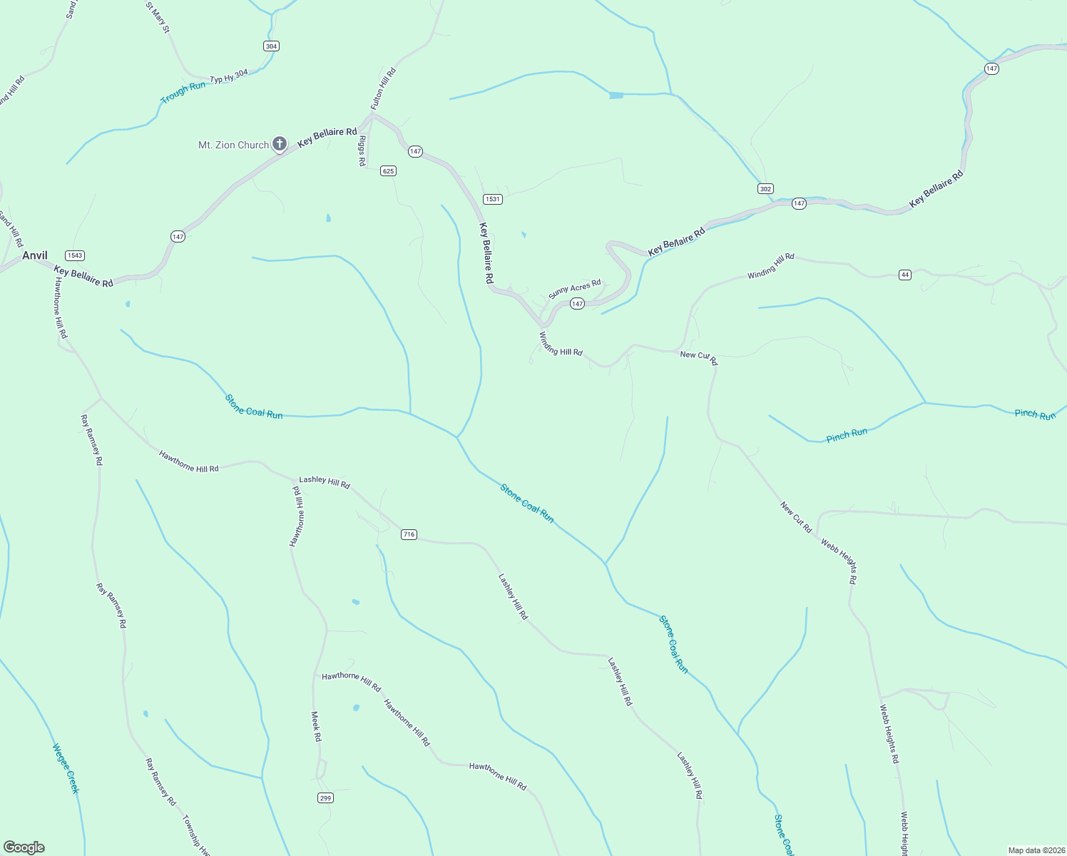 map of restaurants, bars, coffee shops, grocery stores, and more near 54600 Winding Hill Road in Bellaire