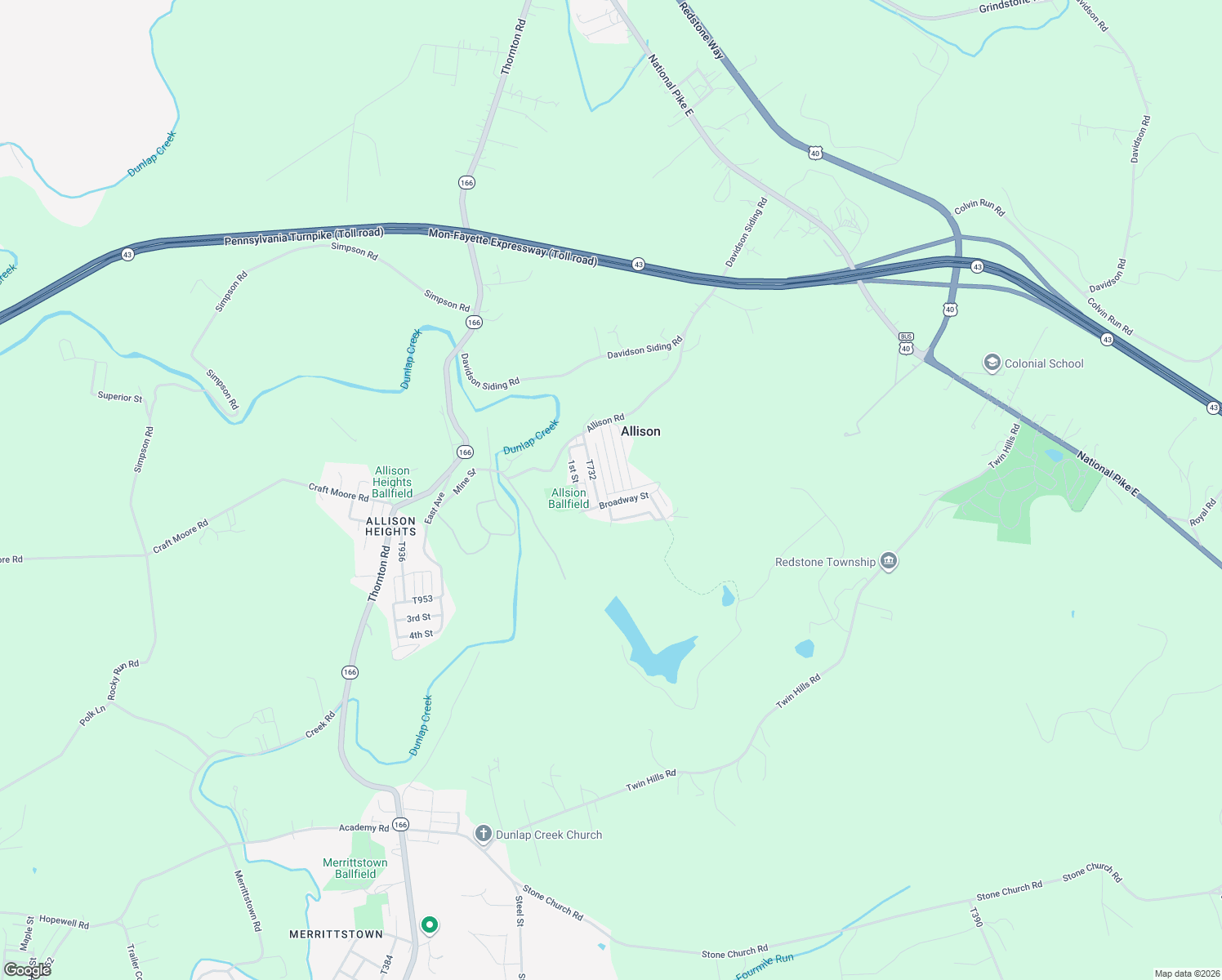 map of restaurants, bars, coffee shops, grocery stores, and more near 245 T736 in Allison