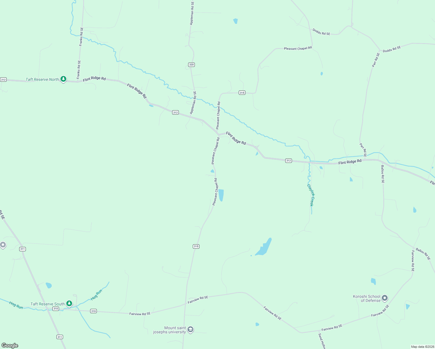 map of restaurants, bars, coffee shops, grocery stores, and more near 7035 Pleasant Chapel Road Southeast in Newark