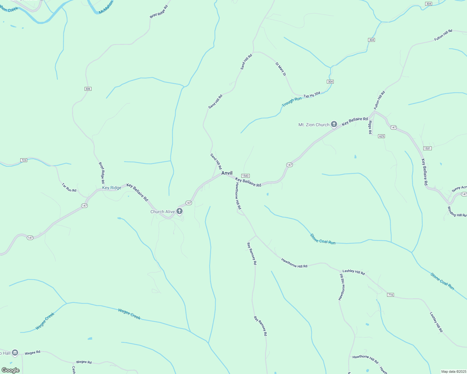 map of restaurants, bars, coffee shops, grocery stores, and more near 62636 Hawthorne Hill Road in Jacobsburg