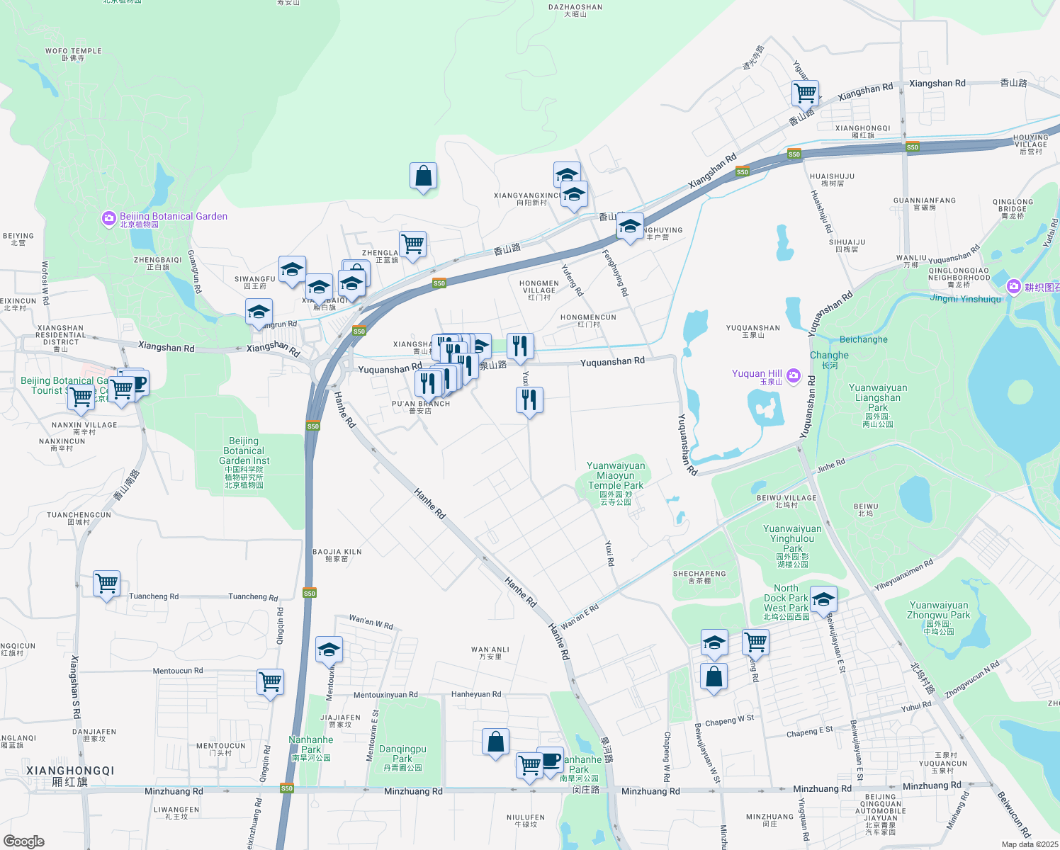 map of restaurants, bars, coffee shops, grocery stores, and more near in 