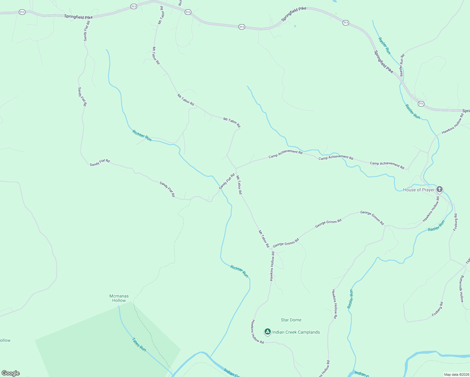 map of restaurants, bars, coffee shops, grocery stores, and more near 69 Mount Tabor Road in Connellsville