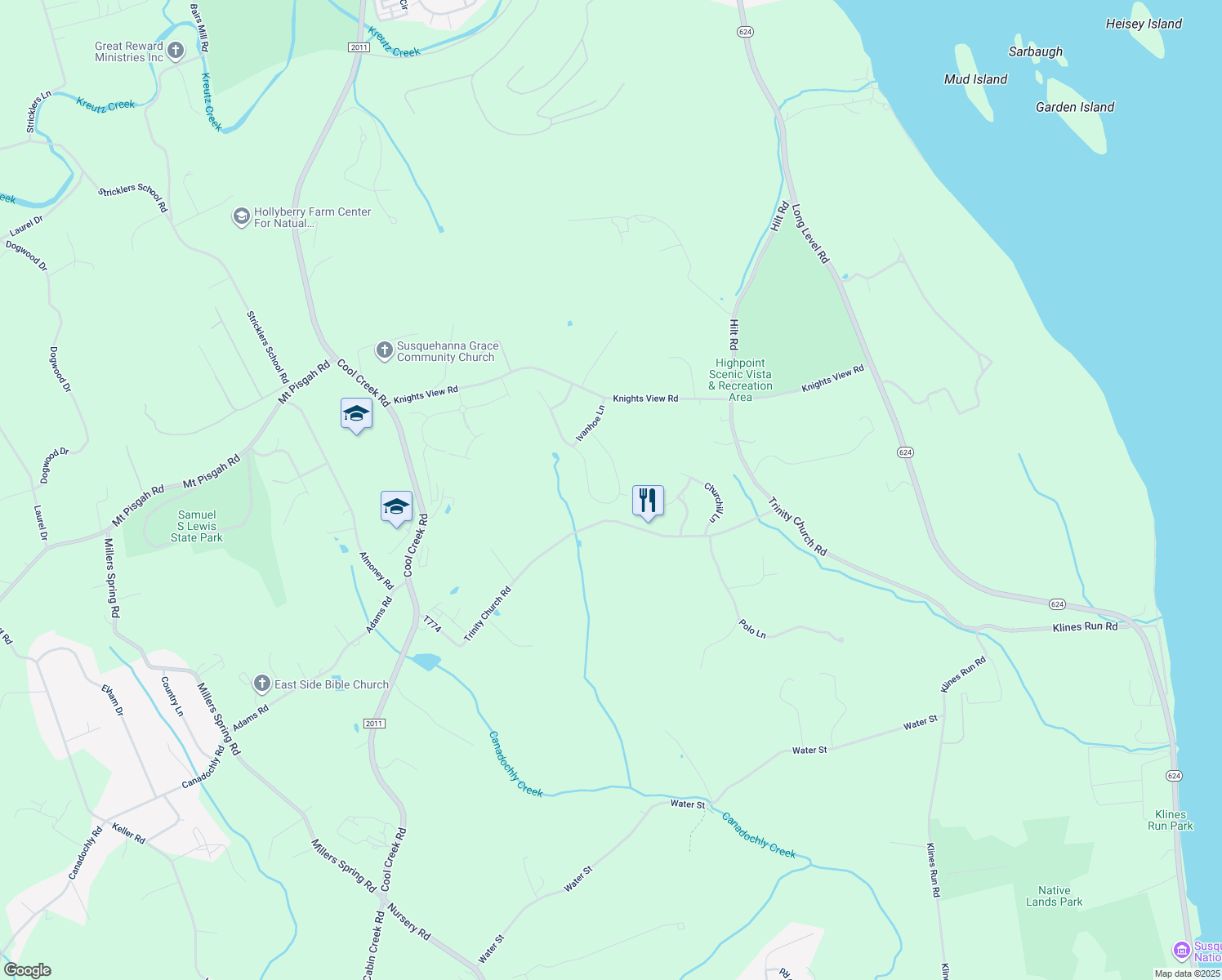 map of restaurants, bars, coffee shops, grocery stores, and more near 42 Chateau Circle in Wrightsville
