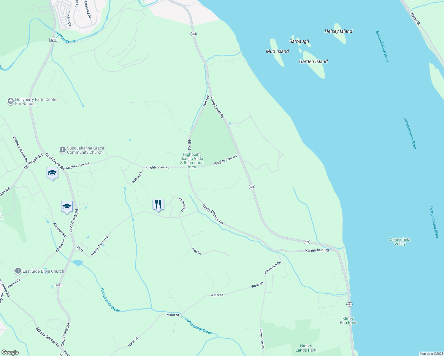 map of restaurants, bars, coffee shops, grocery stores, and more near 17 Thoroughbred Lane in Wrightsville