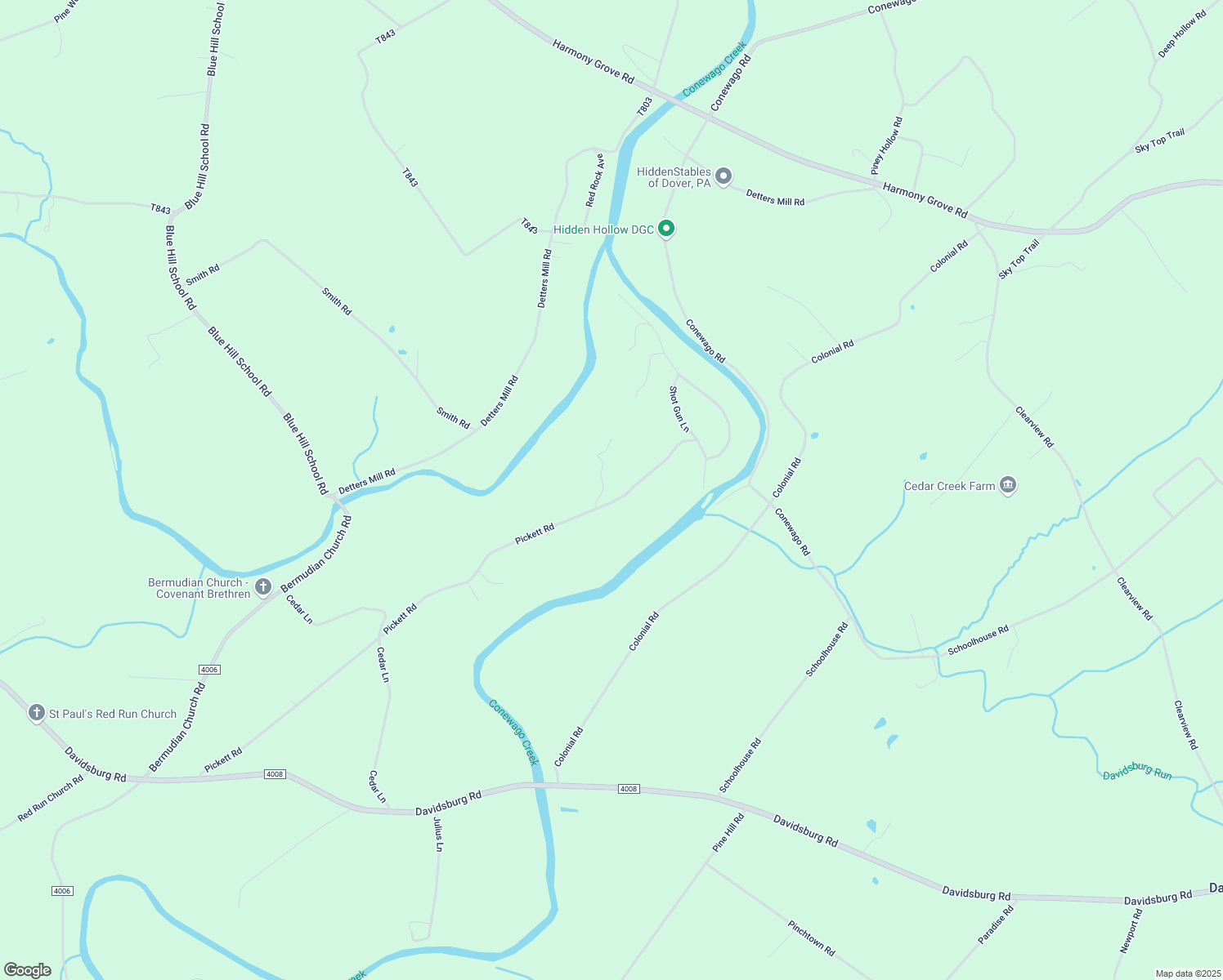 map of restaurants, bars, coffee shops, grocery stores, and more near 179 Pickett Road in Dover