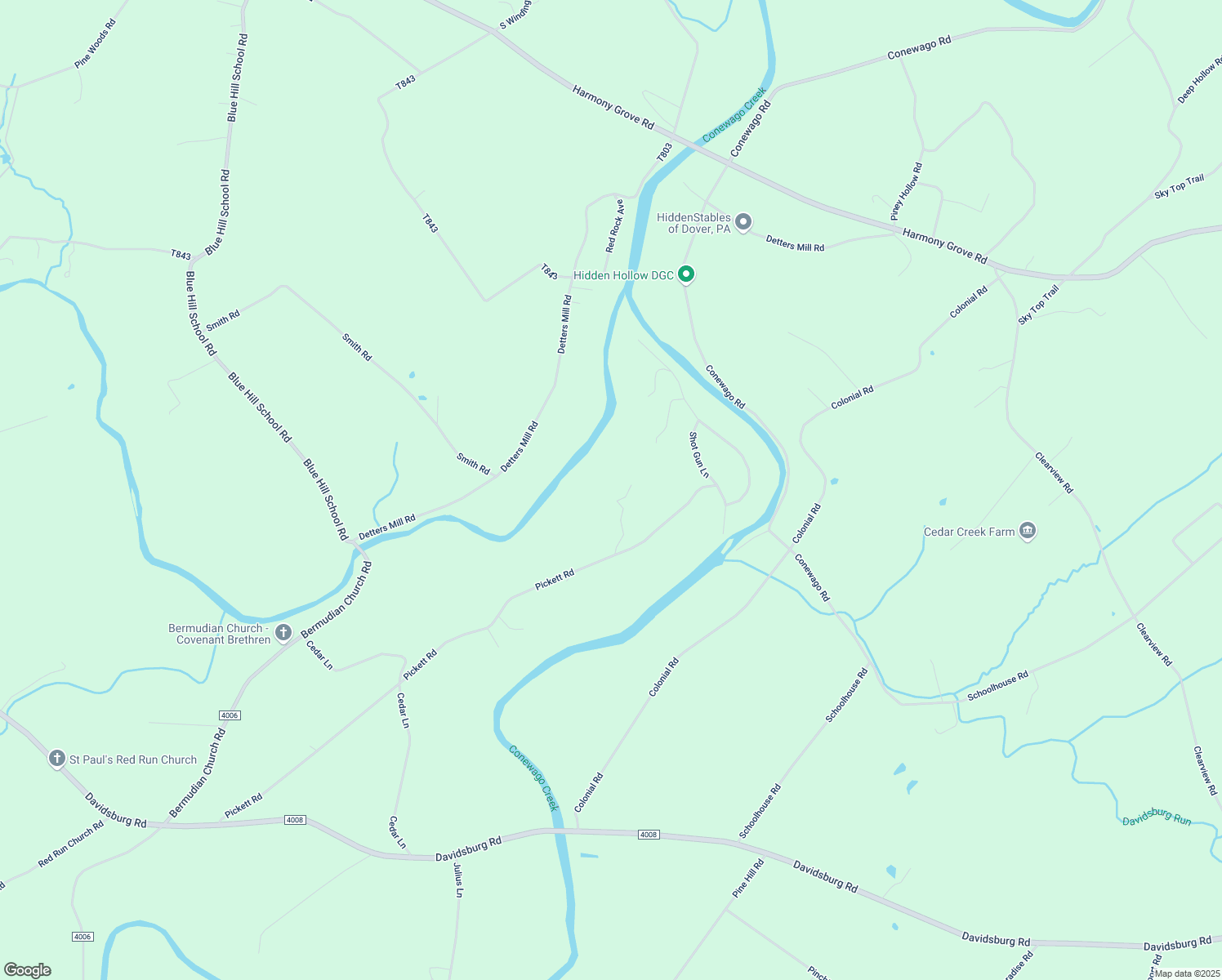 map of restaurants, bars, coffee shops, grocery stores, and more near 183 Pickett Road in Dover