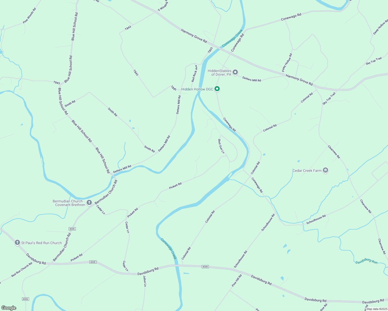 map of restaurants, bars, coffee shops, grocery stores, and more near 183 Pickett Road in Dover