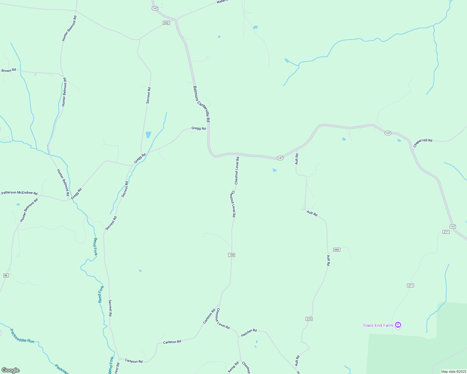map of restaurants, bars, coffee shops, grocery stores, and more near 62800 Chestnut Level Rd in Belmont