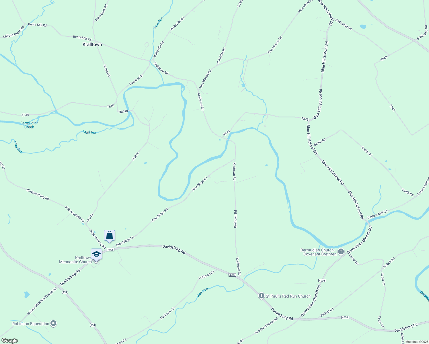map of restaurants, bars, coffee shops, grocery stores, and more near 31 Pine Ridge Road in East Berlin