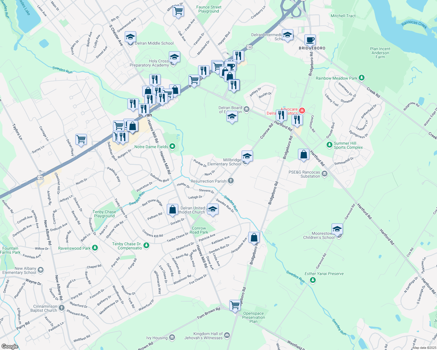 59 Cornell Drive, Delran NJ Walk Score