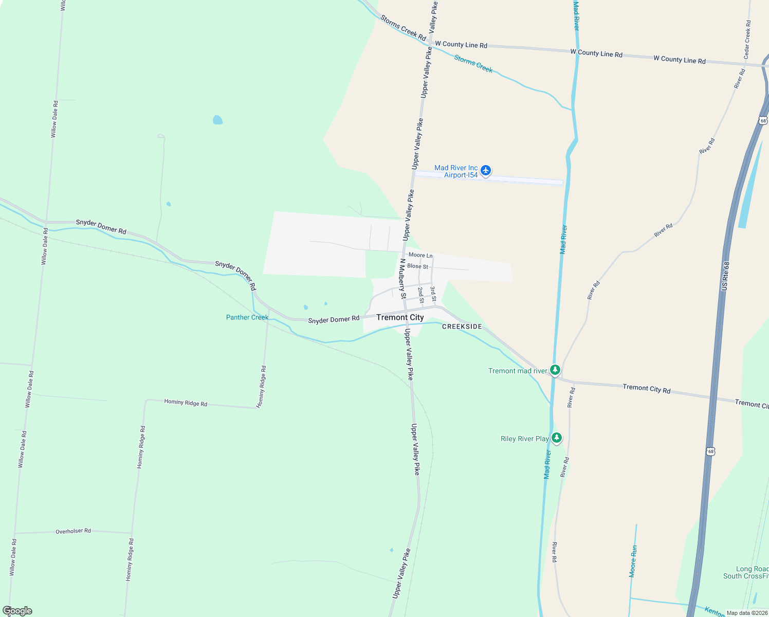 map of restaurants, bars, coffee shops, grocery stores, and more near in Tremont City