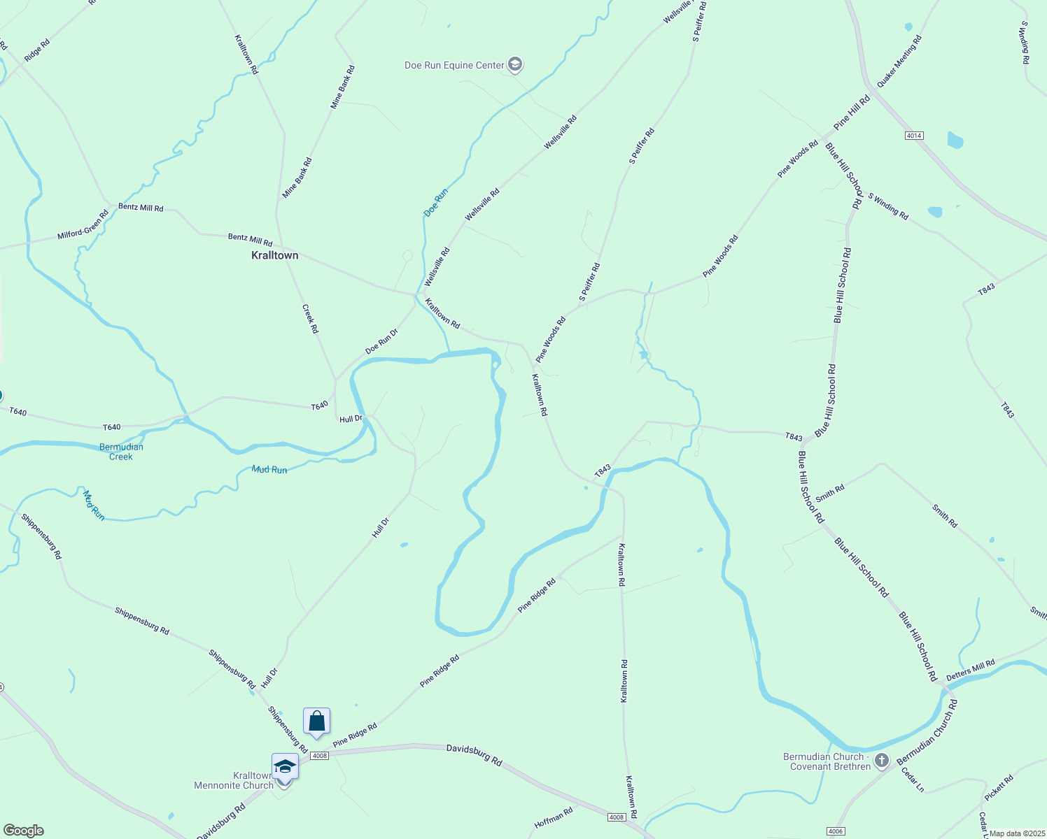 map of restaurants, bars, coffee shops, grocery stores, and more near 560 Kralltown Road in Wellsville