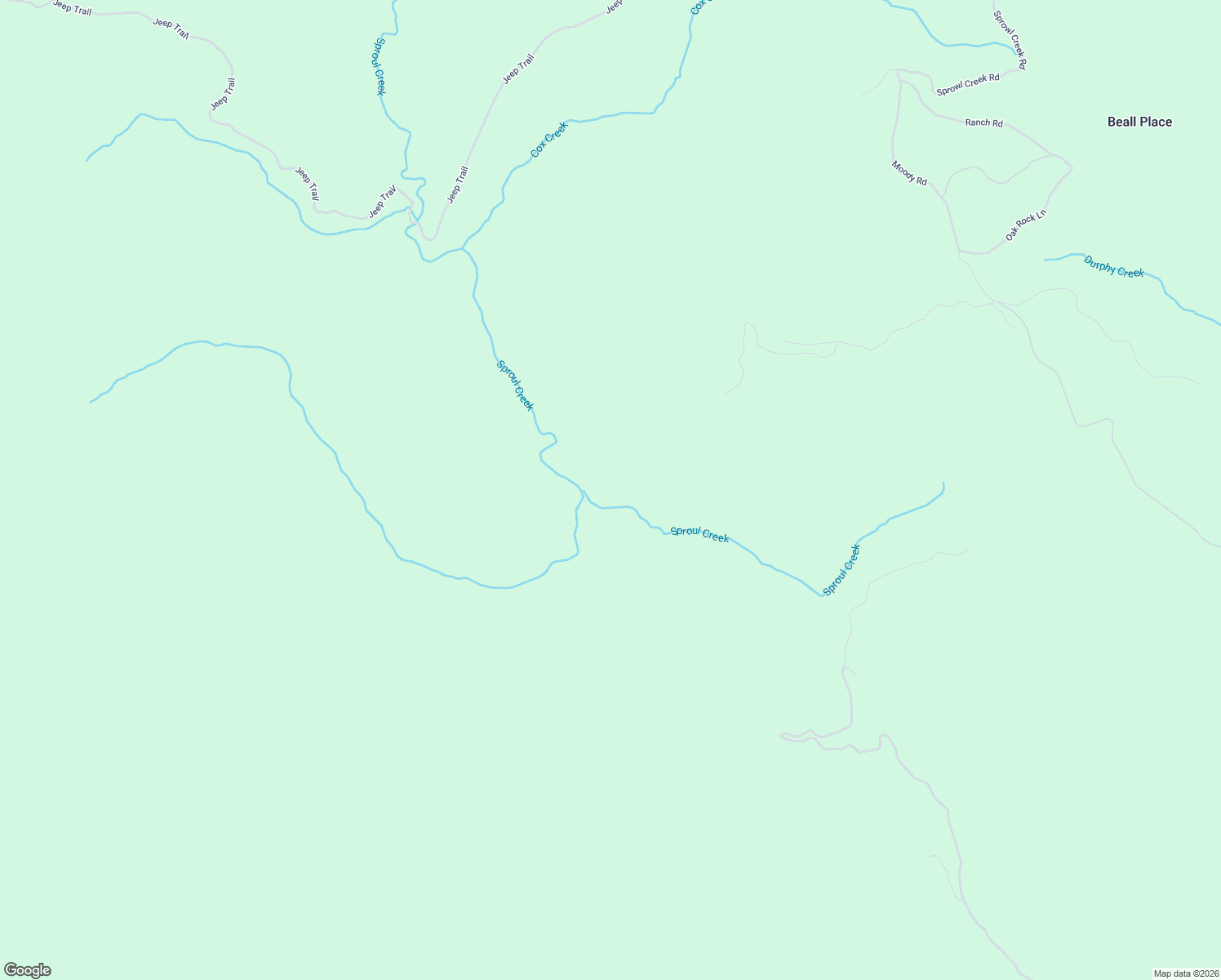 map of restaurants, bars, coffee shops, grocery stores, and more near 550 West Moody Road in Garberville