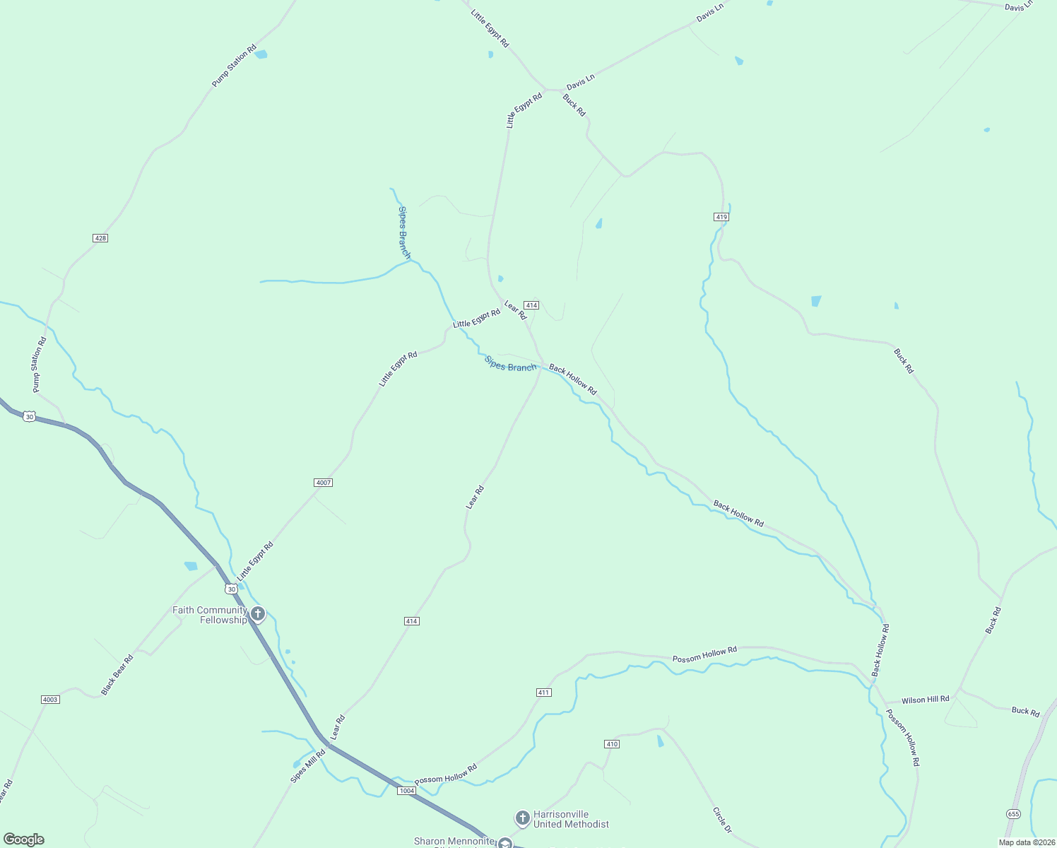 map of restaurants, bars, coffee shops, grocery stores, and more near 1288 Lear Road in Harrisonville