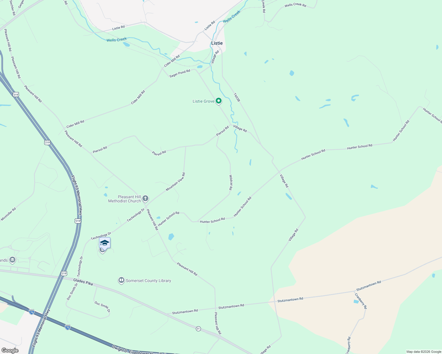 map of restaurants, bars, coffee shops, grocery stores, and more near 281 Wildcat Road in Friedens