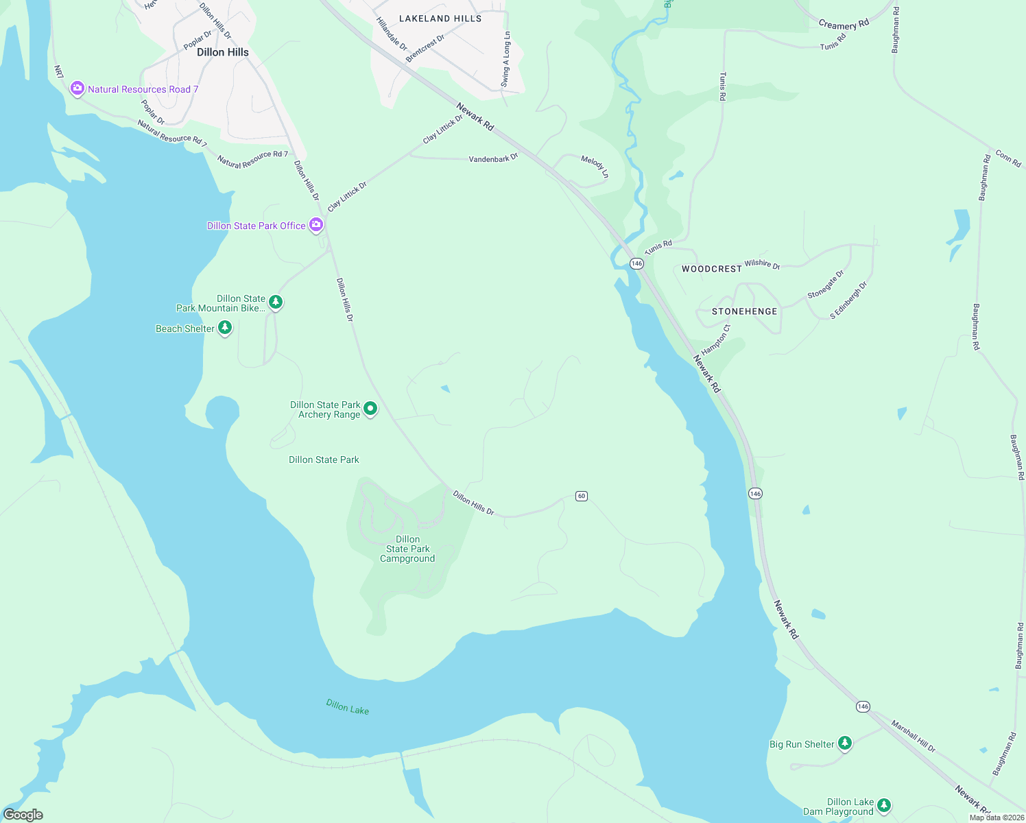 map of restaurants, bars, coffee shops, grocery stores, and more near 4443 White Tail Court in Nashport