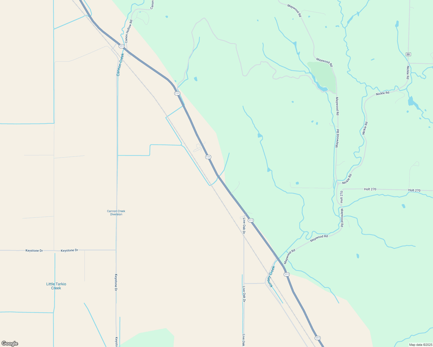 map of restaurants, bars, coffee shops, grocery stores, and more near Missouri 111 in Forest City