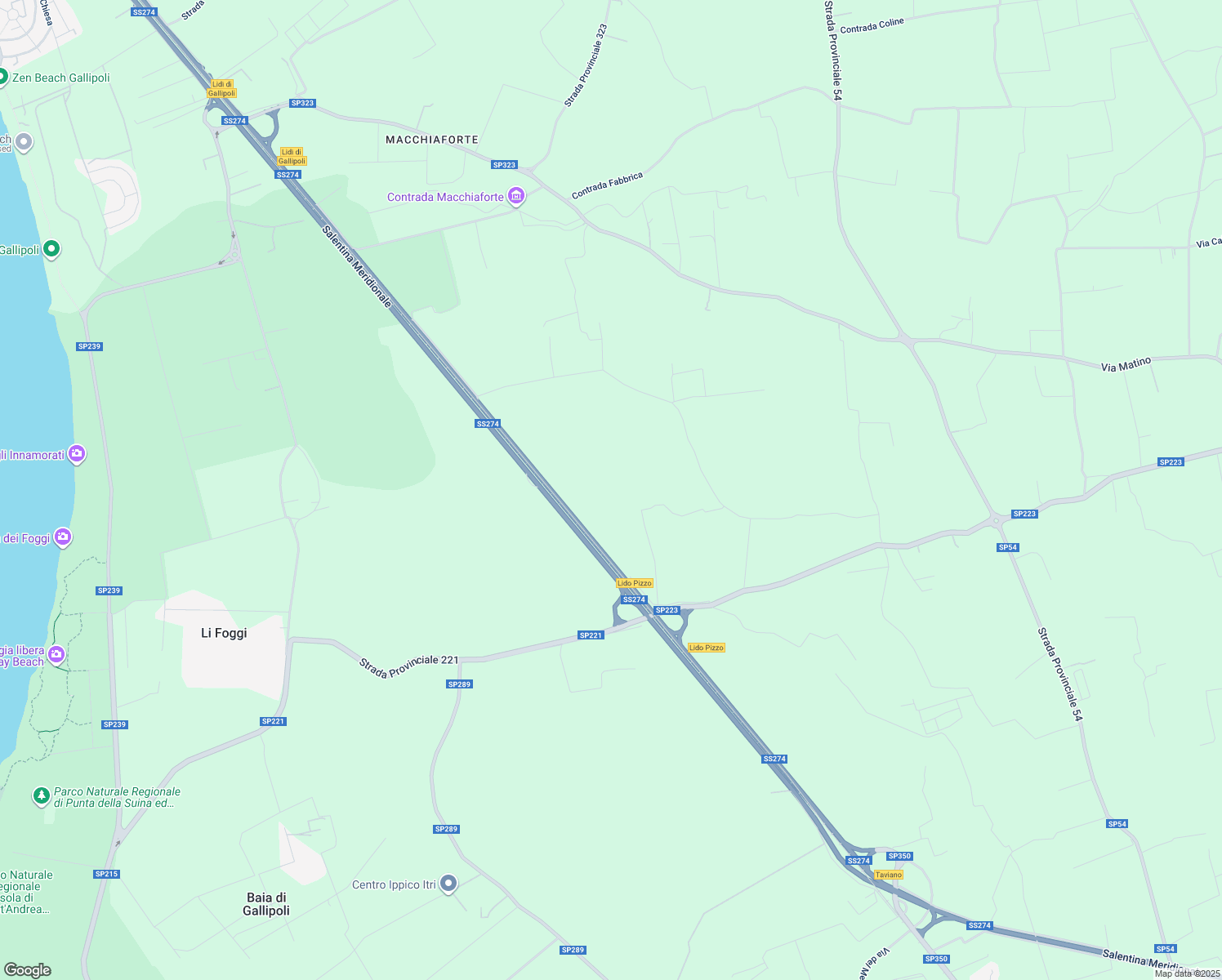 map of restaurants, bars, coffee shops, grocery stores, and more near in Province of Lecce