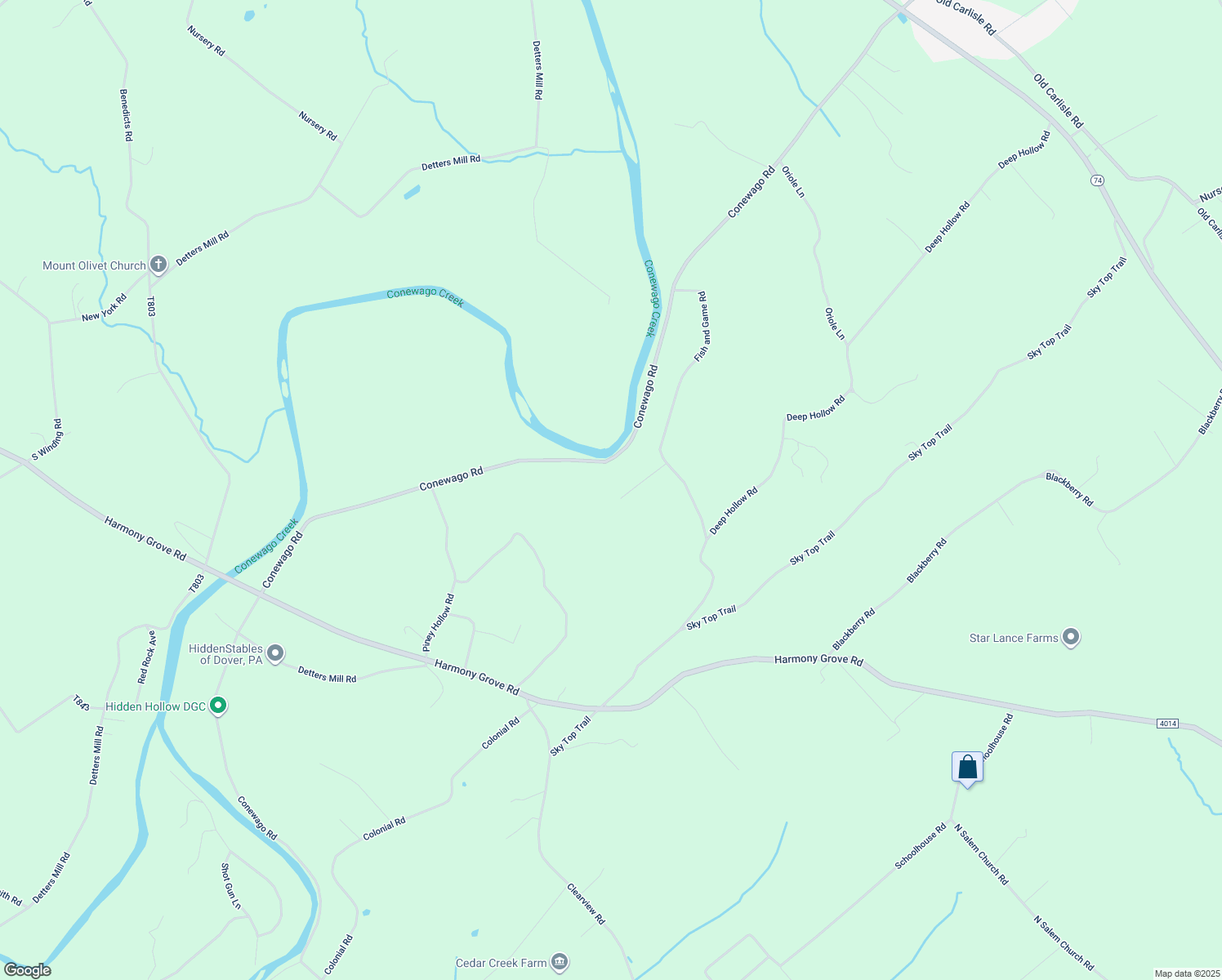 map of restaurants, bars, coffee shops, grocery stores, and more near 6221 Celine Drive in Dover