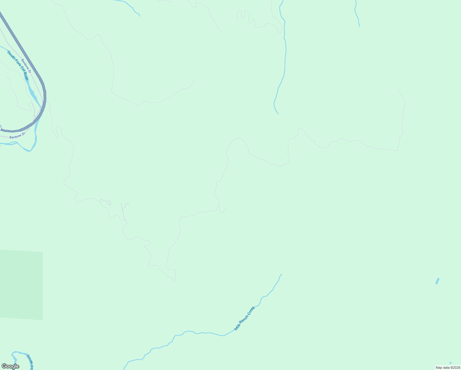 map of restaurants, bars, coffee shops, grocery stores, and more near Reed Mountain Road in Garberville