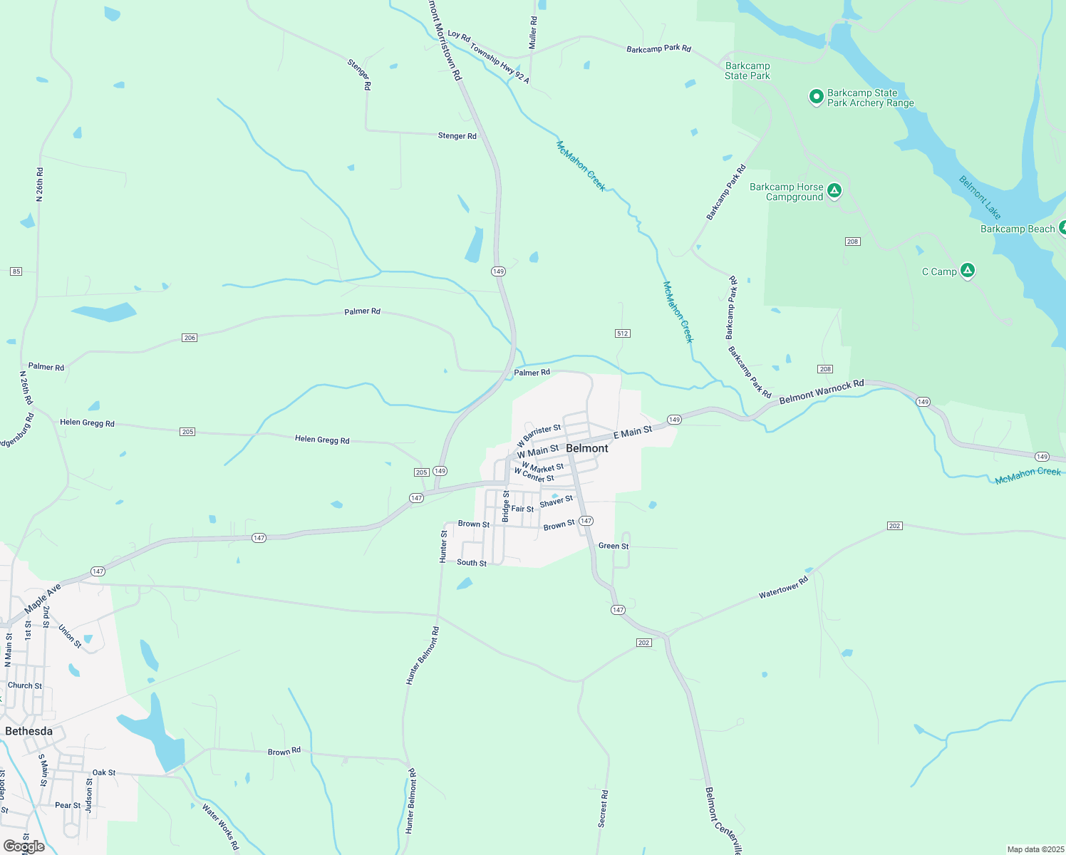 map of restaurants, bars, coffee shops, grocery stores, and more near 129 West Barrister Street in Belmont