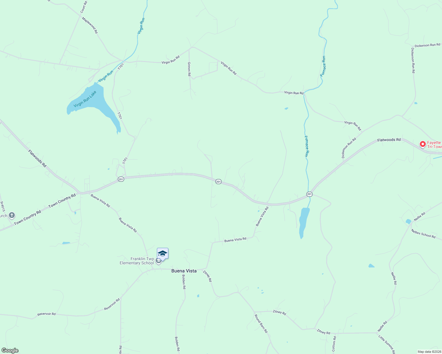 map of restaurants, bars, coffee shops, grocery stores, and more near 753 Flatwoods Road in Vanderbilt
