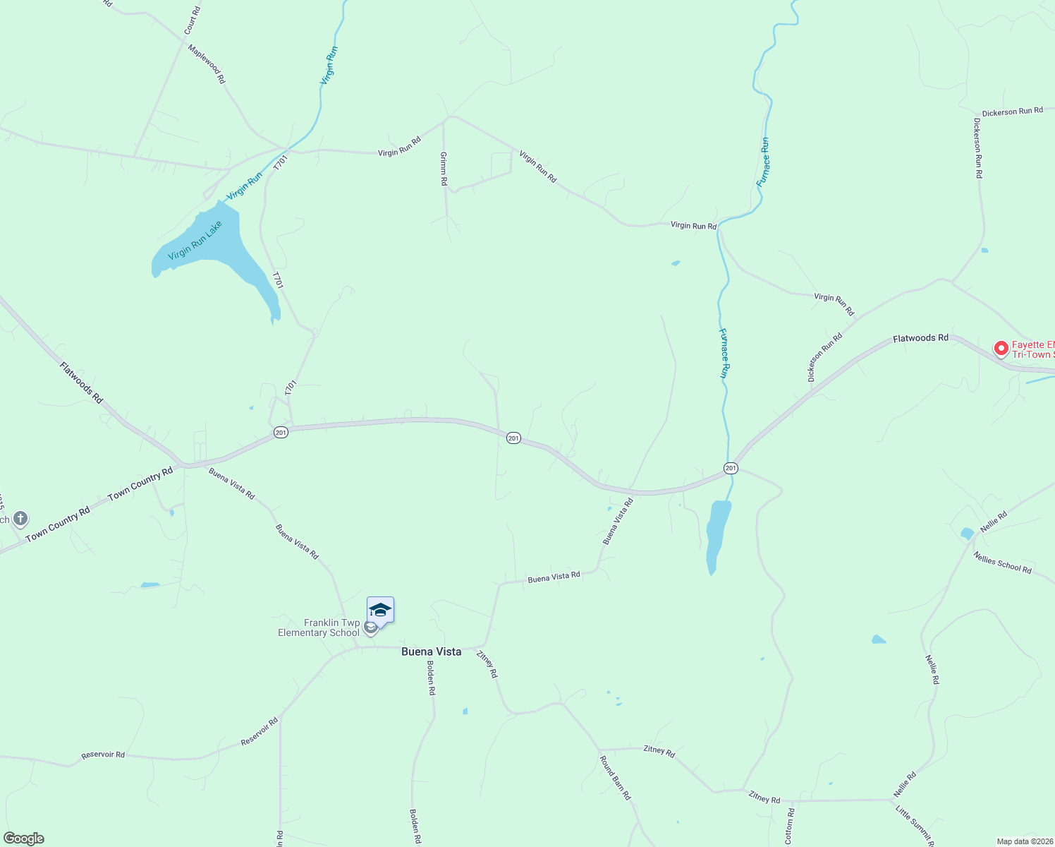 map of restaurants, bars, coffee shops, grocery stores, and more near 753 Flatwoods Road in Vanderbilt
