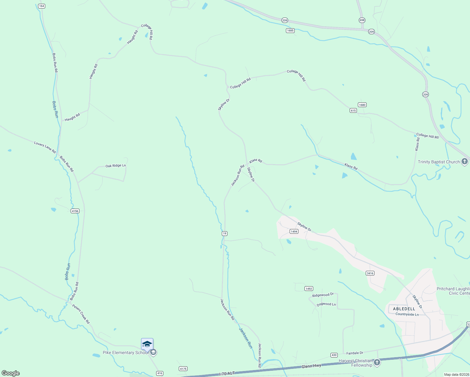 map of restaurants, bars, coffee shops, grocery stores, and more near 5222 Skyline Drive in Cambridge