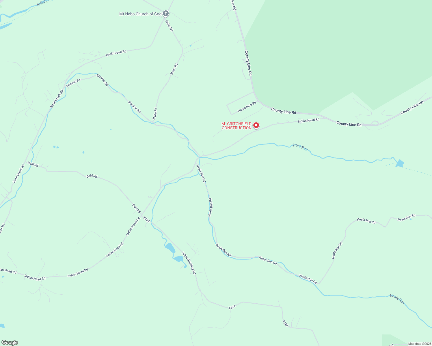 map of restaurants, bars, coffee shops, grocery stores, and more near 115 Neals Run Road in Champion