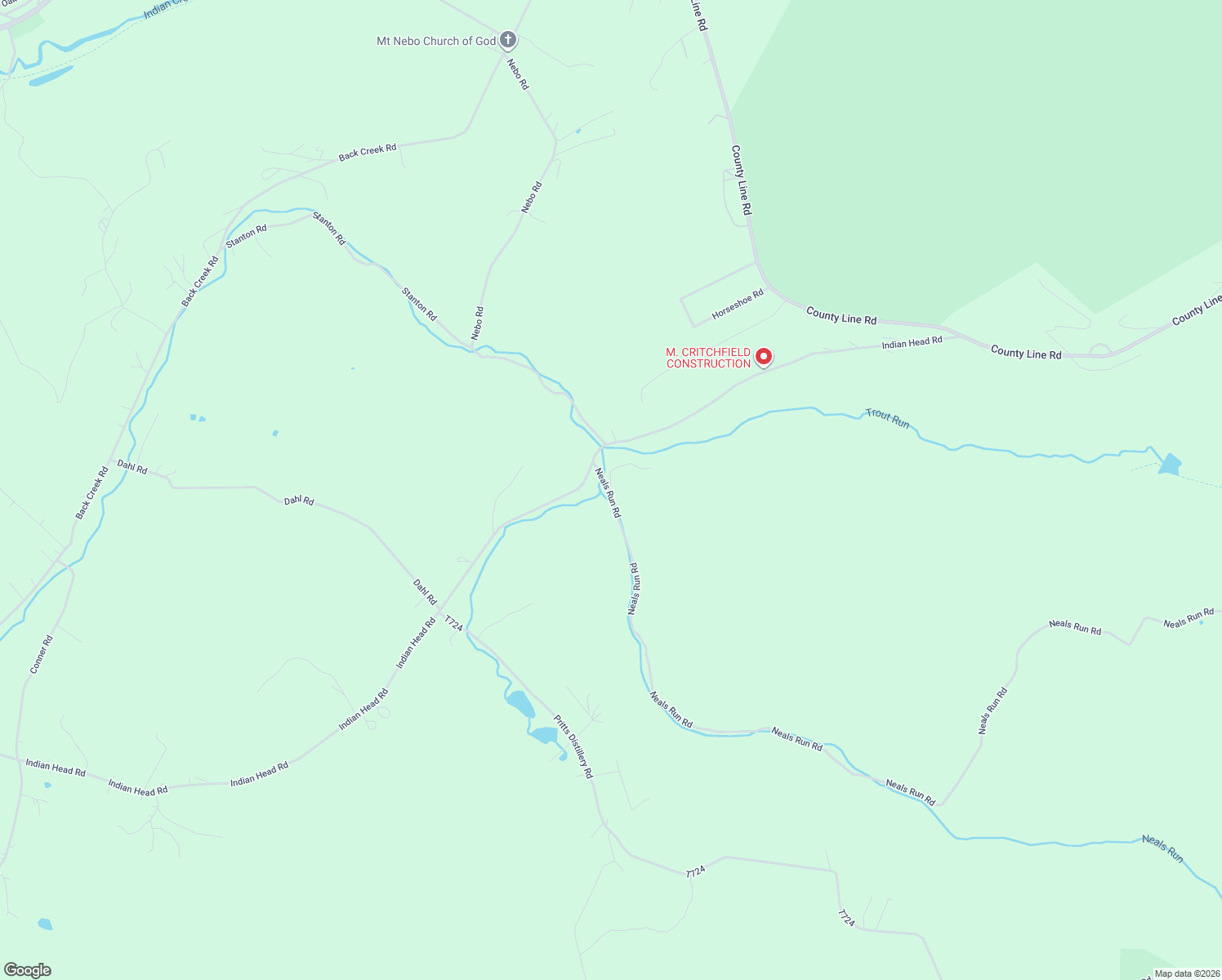 map of restaurants, bars, coffee shops, grocery stores, and more near 115 Neals Run Road in Champion