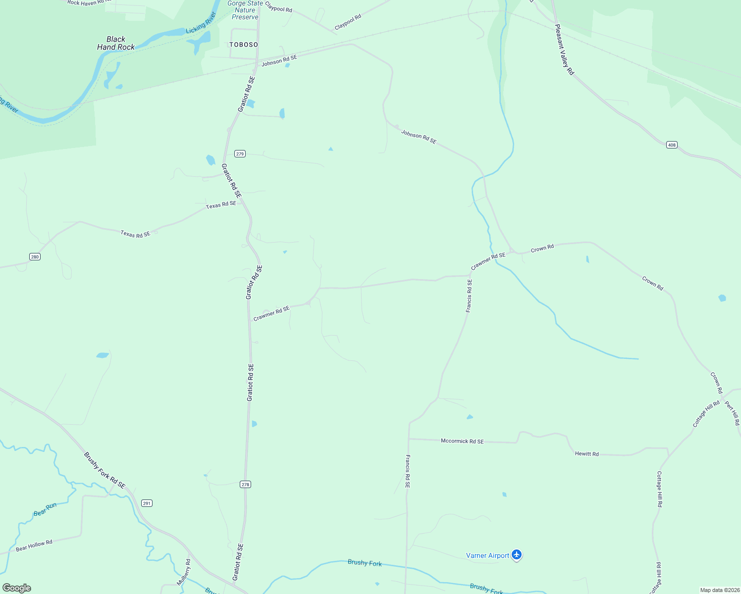 map of restaurants, bars, coffee shops, grocery stores, and more near 18356 Crawmer Road Southeast in Newark