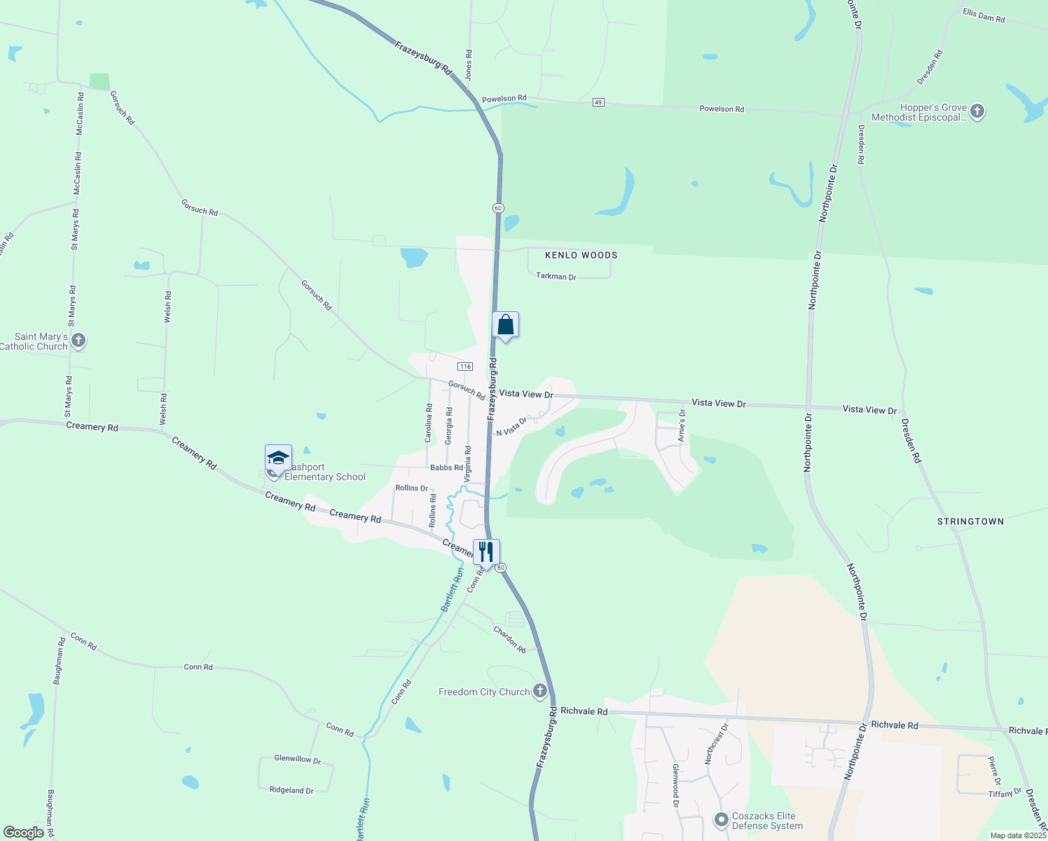 North Vista Drive, Nashport OH Walk Score
