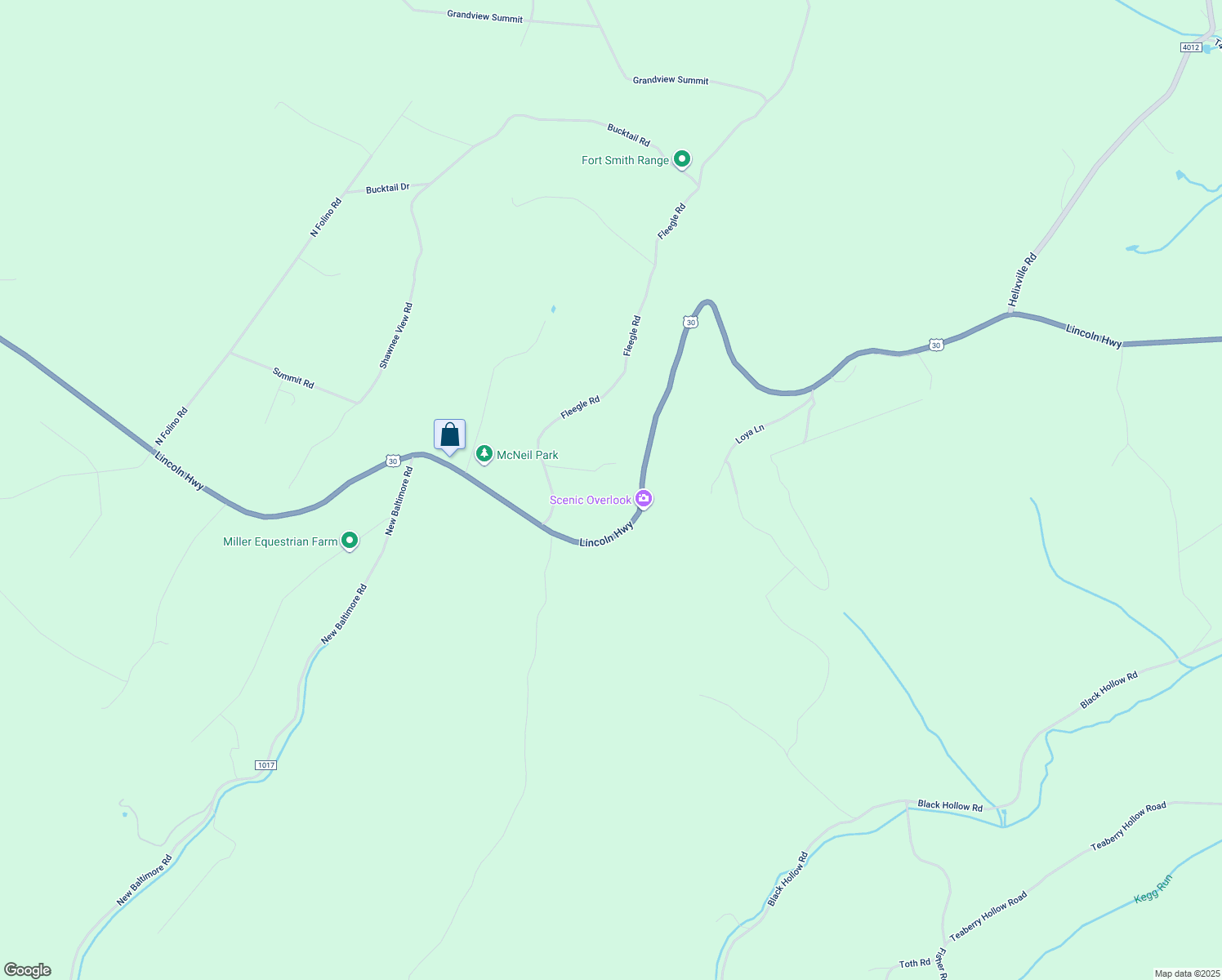 map of restaurants, bars, coffee shops, grocery stores, and more near 165 Lookout Lane in Central City