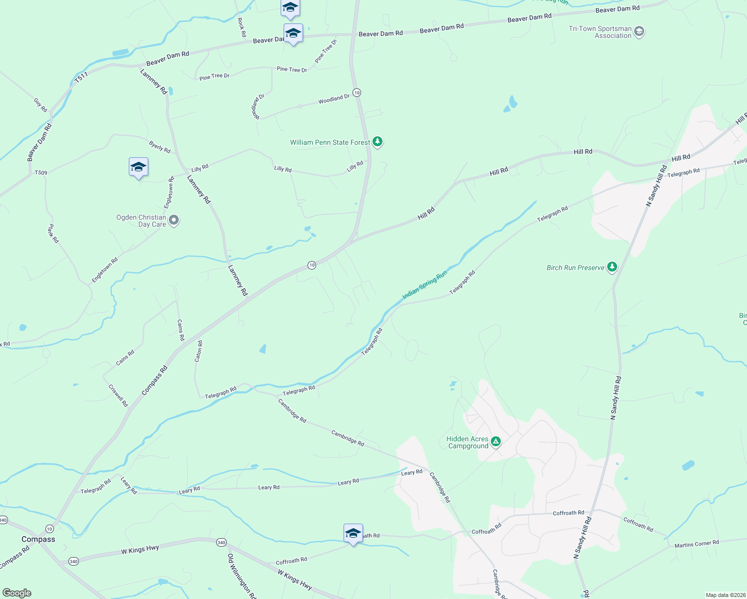 map of restaurants, bars, coffee shops, grocery stores, and more near 112 Hideaway Lane in Honey Brook