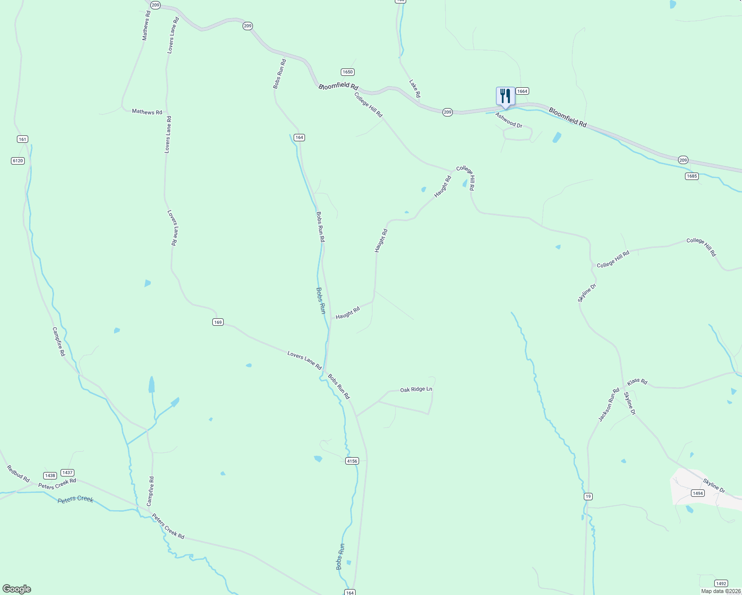 map of restaurants, bars, coffee shops, grocery stores, and more near 64545 Haught Road in Cambridge