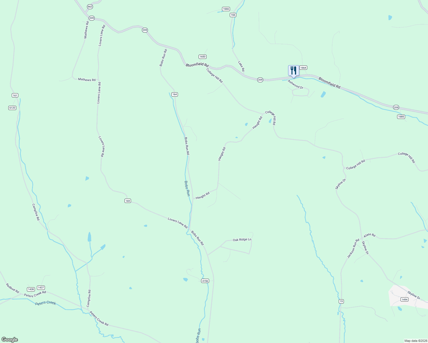 map of restaurants, bars, coffee shops, grocery stores, and more near 64545 Haught Road in Cambridge