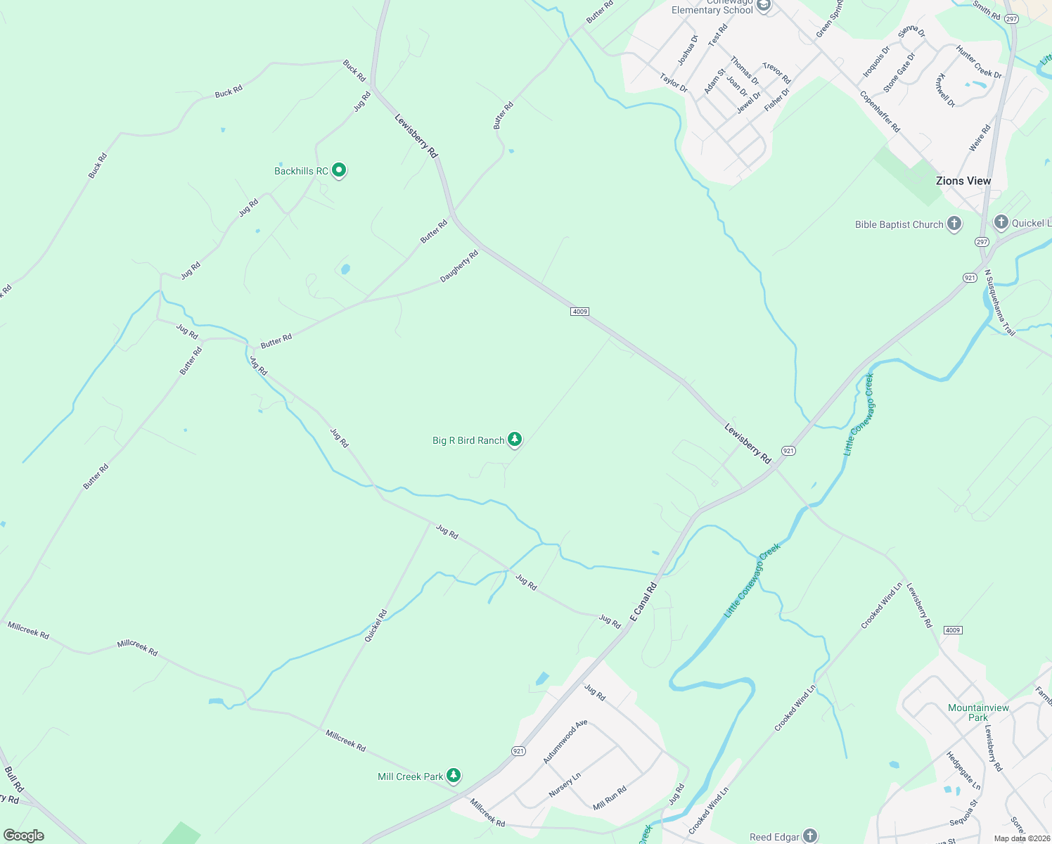 map of restaurants, bars, coffee shops, grocery stores, and more near Lewisberry Rd in York