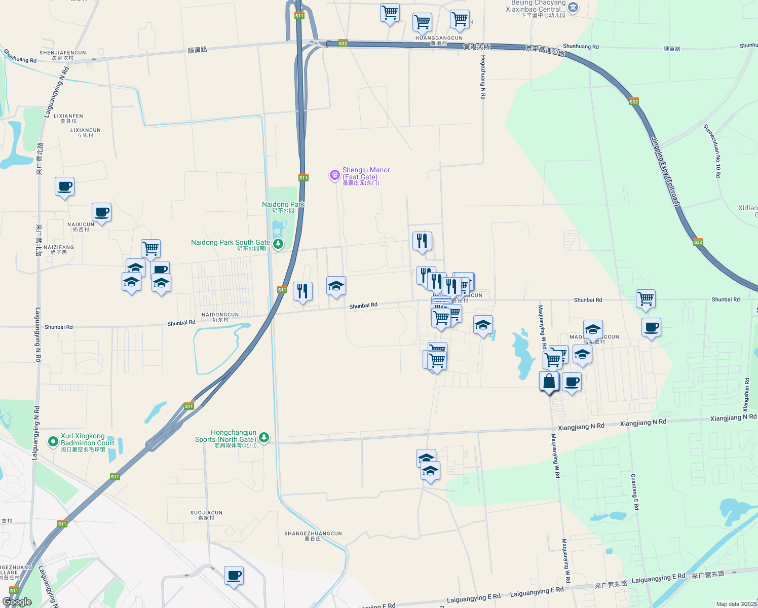 map of restaurants, bars, coffee shops, grocery stores, and more near in 