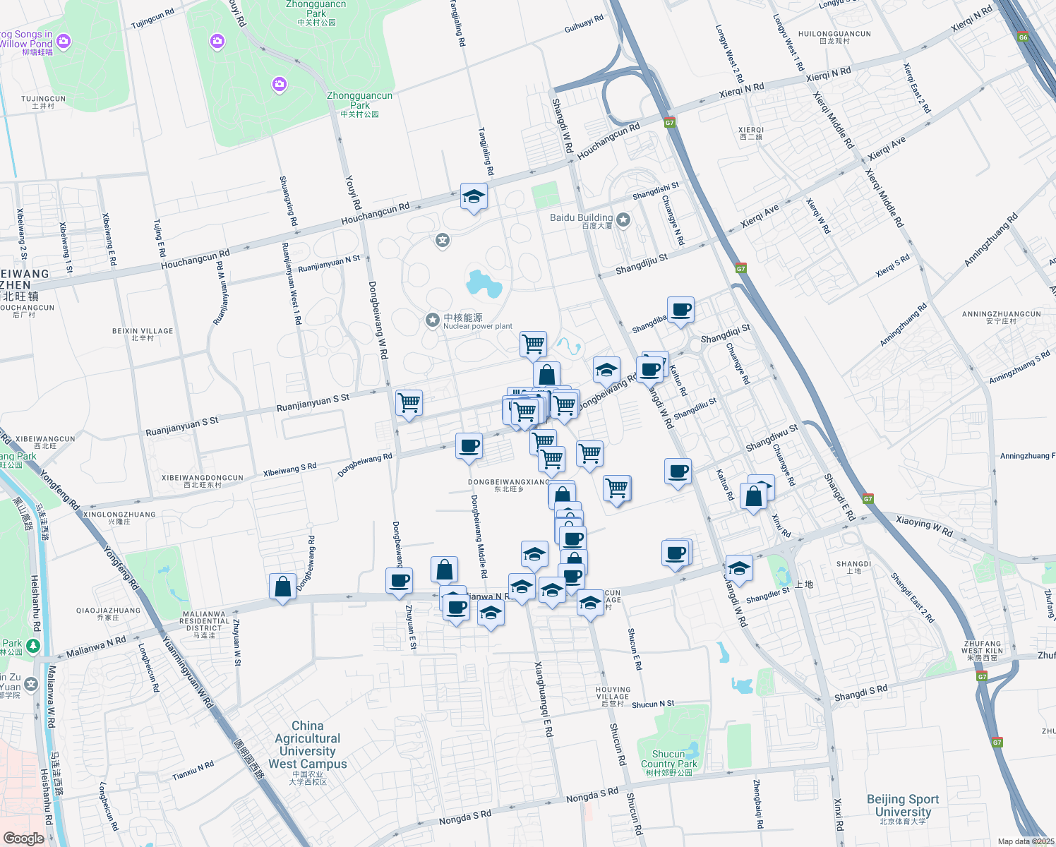 map of restaurants, bars, coffee shops, grocery stores, and more near in 