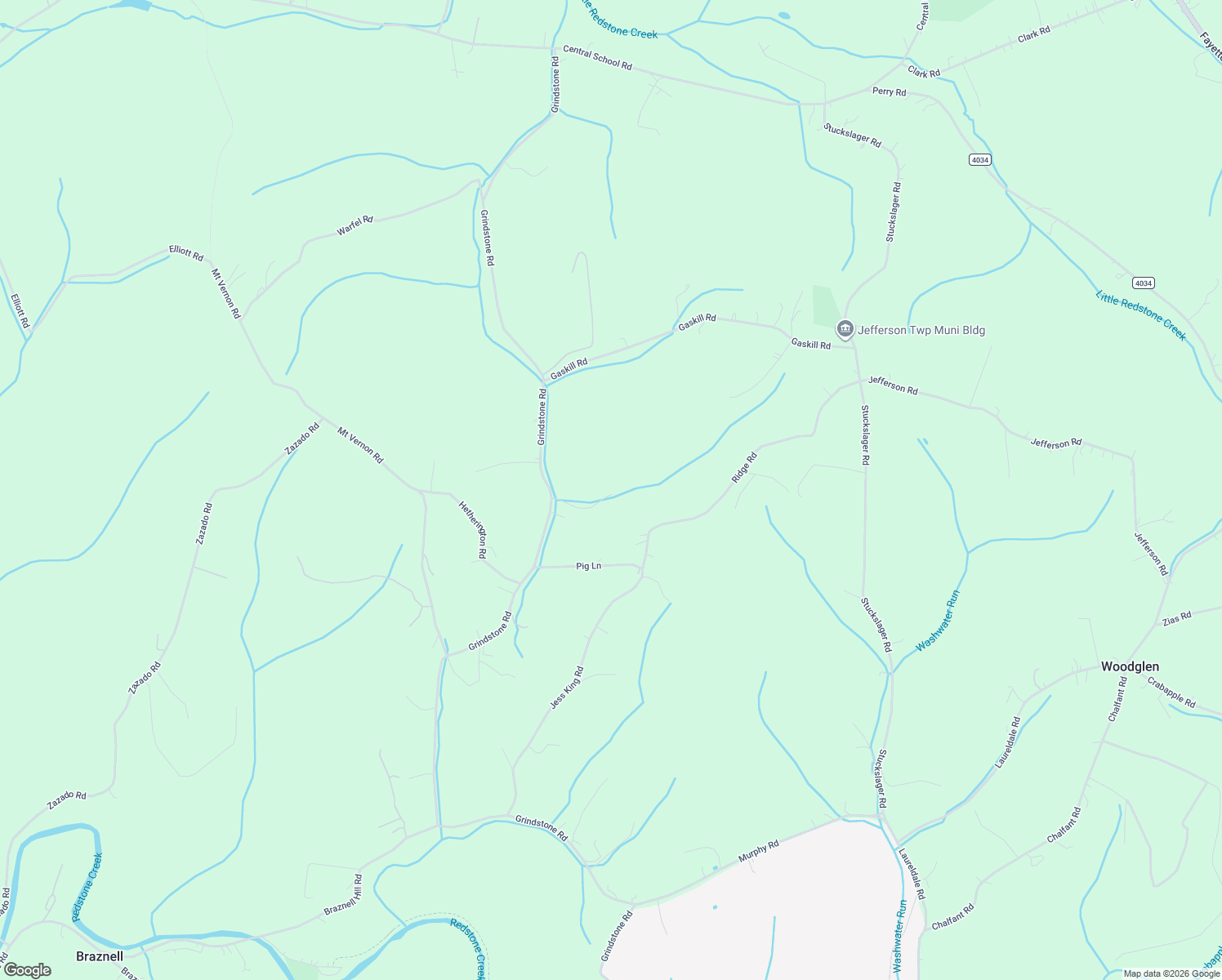 map of restaurants, bars, coffee shops, grocery stores, and more near 397 Grindstone Road in Grindstone