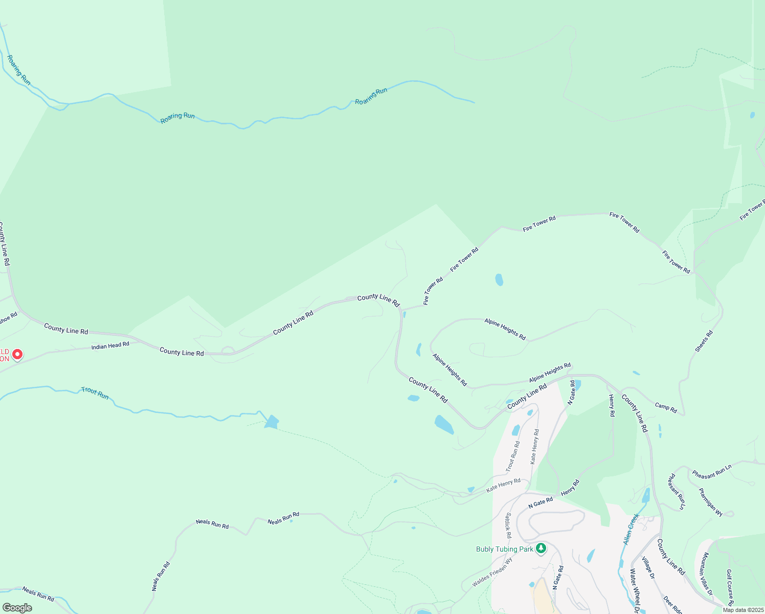 map of restaurants, bars, coffee shops, grocery stores, and more near 2425 County Line Road in Champion