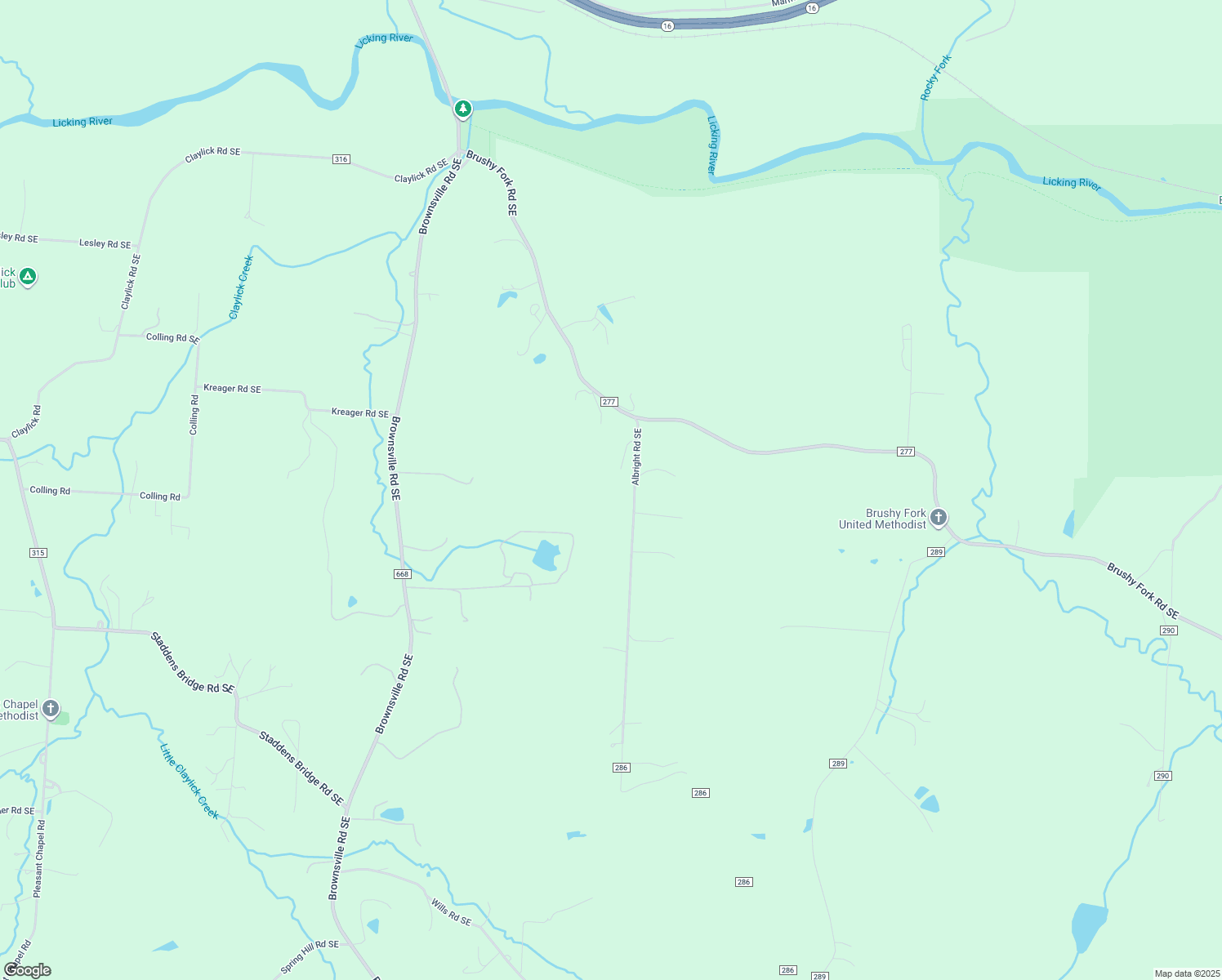 map of restaurants, bars, coffee shops, grocery stores, and more near 2878 Albright Road Southeast in Newark