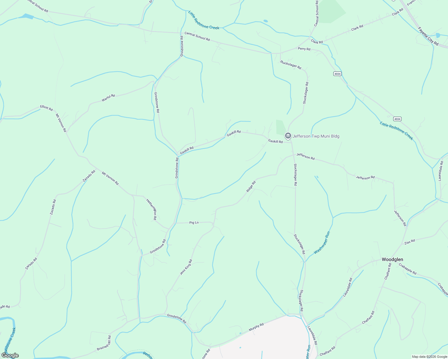 map of restaurants, bars, coffee shops, grocery stores, and more near 397 Grindstone Road in Grindstone