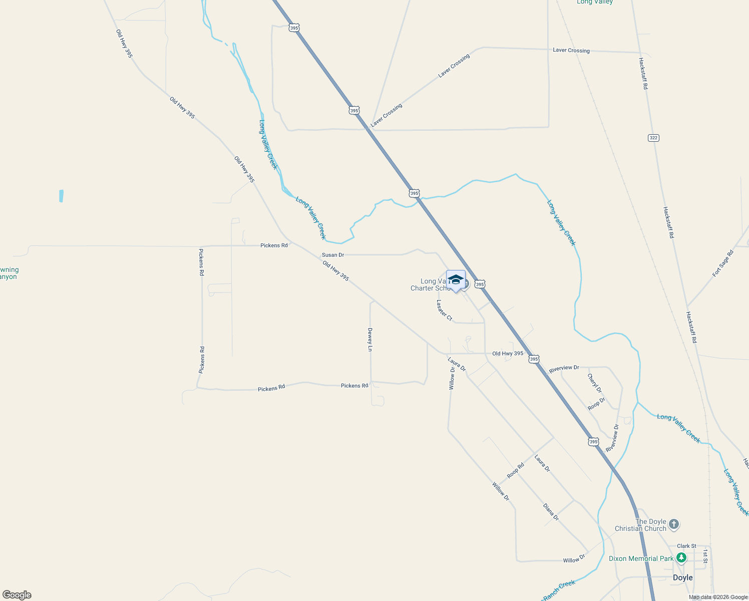 map of restaurants, bars, coffee shops, grocery stores, and more near 436 Dewey Lane in Doyle