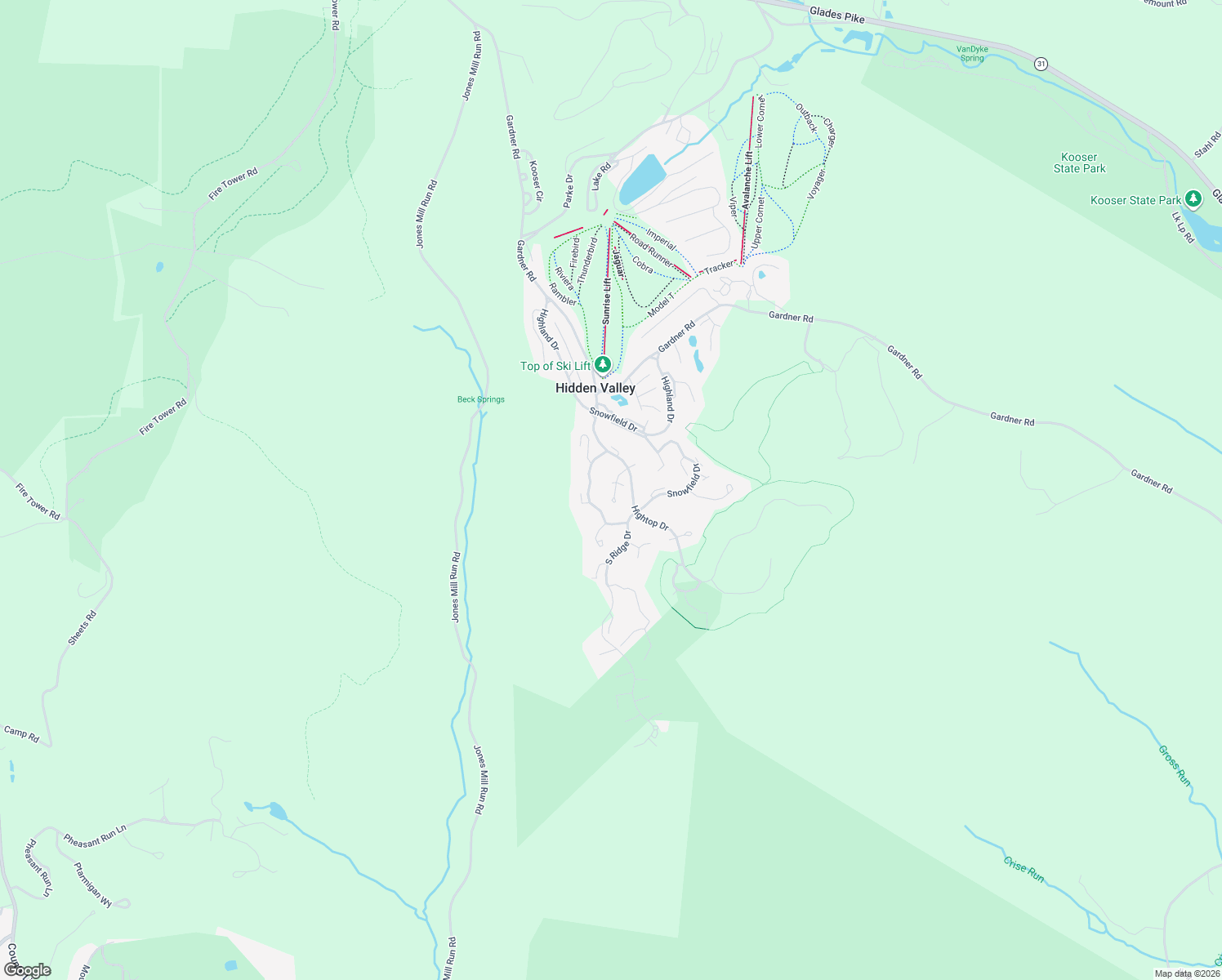 map of restaurants, bars, coffee shops, grocery stores, and more near 2709 Powder Ridge Rd in Somerset