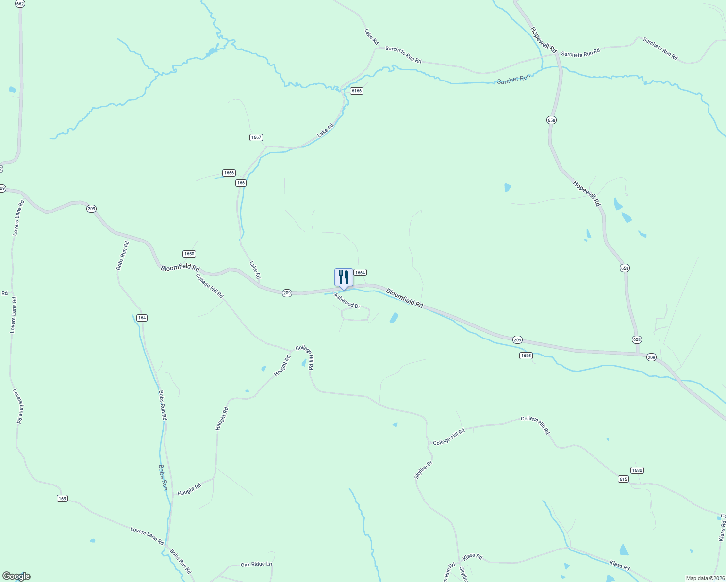 map of restaurants, bars, coffee shops, grocery stores, and more near 4542 Bloomfield Road in Cambridge