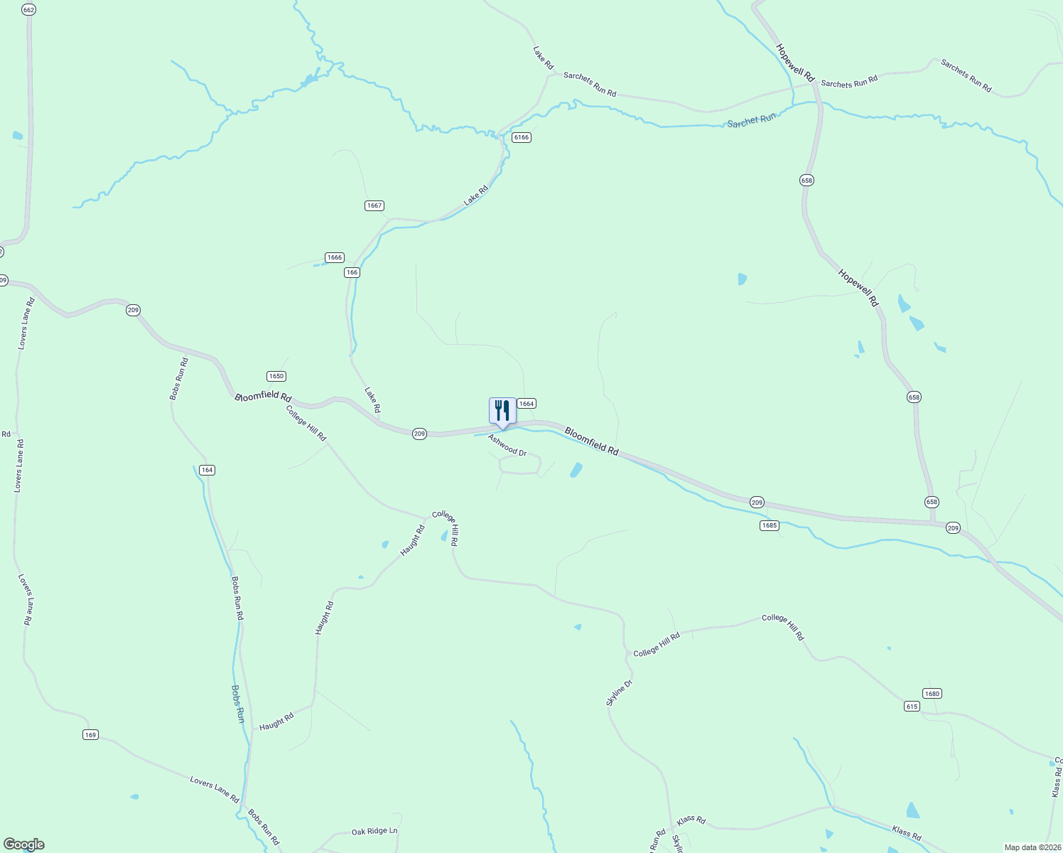 map of restaurants, bars, coffee shops, grocery stores, and more near 4542 Bloomfield Road in Cambridge