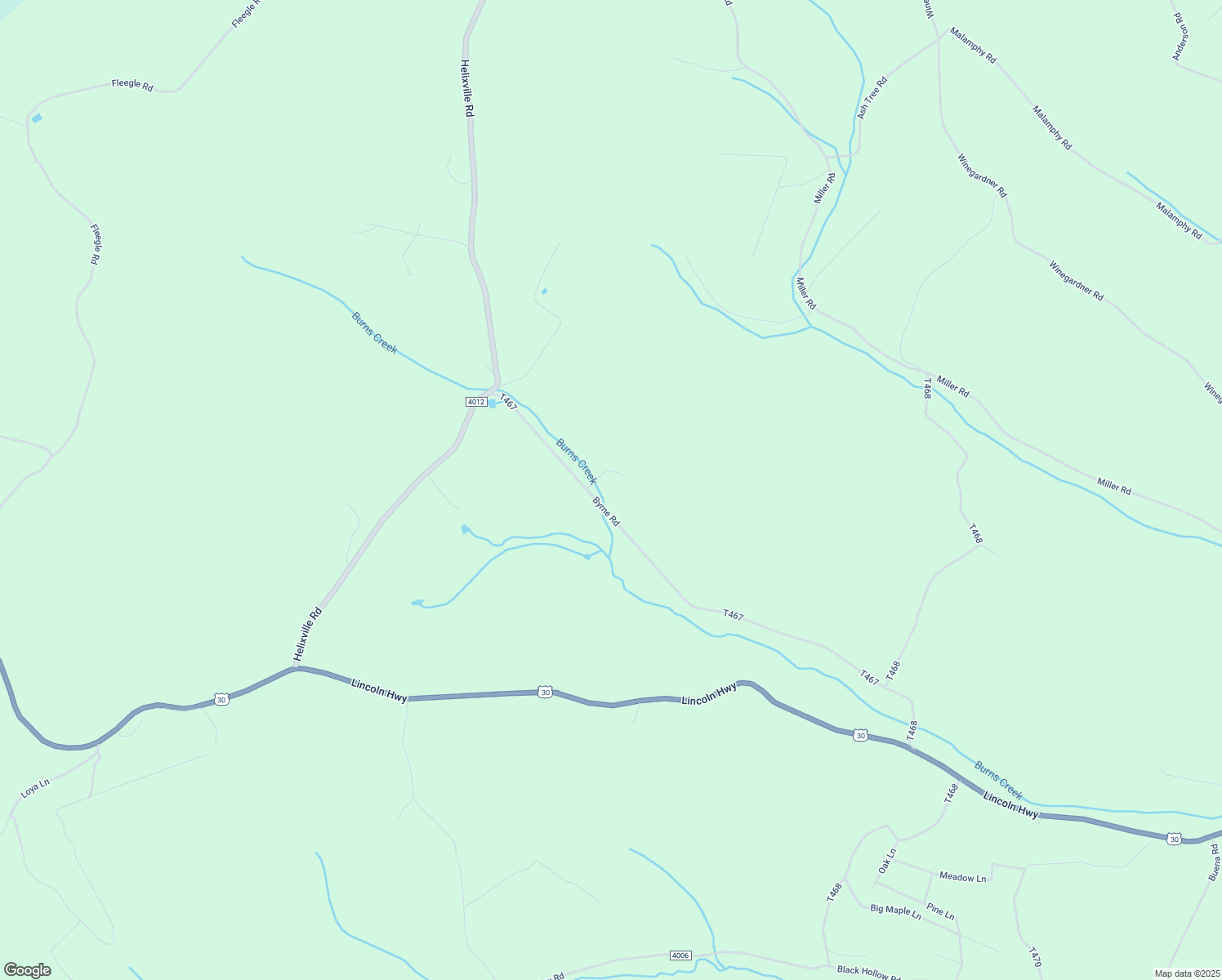 map of restaurants, bars, coffee shops, grocery stores, and more near 732 Byrne Road in Schellsburg