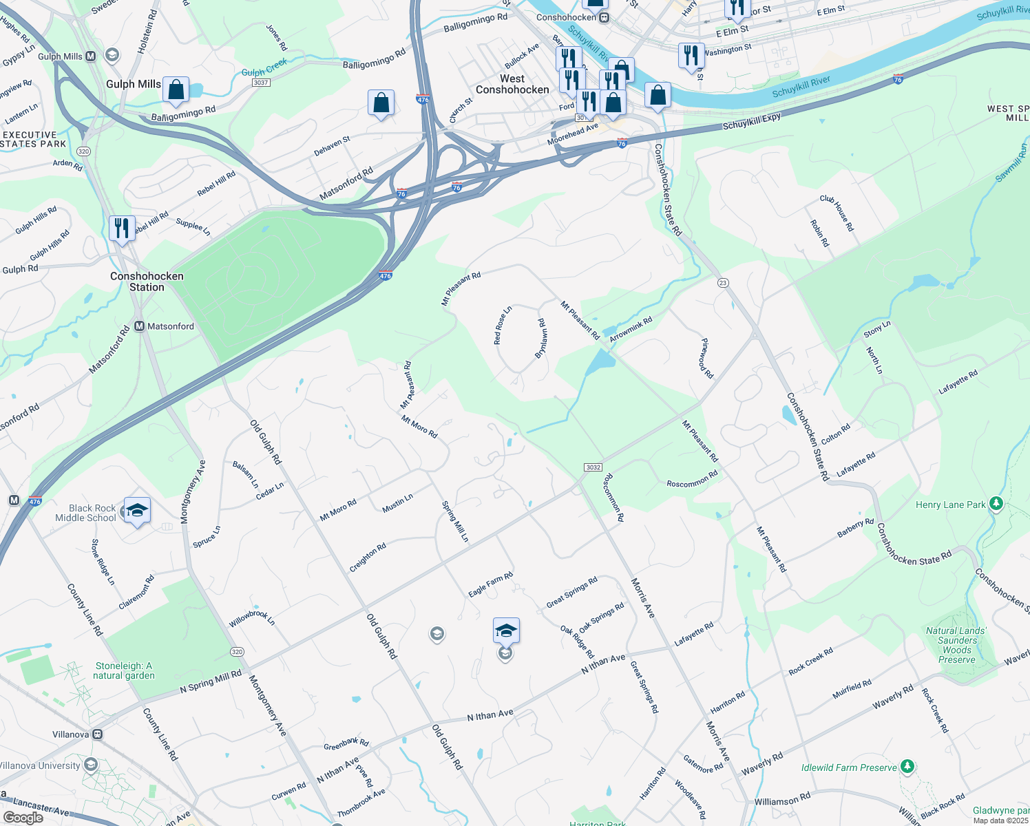 1415 Morris Avenue, Villanova PA Walk Score