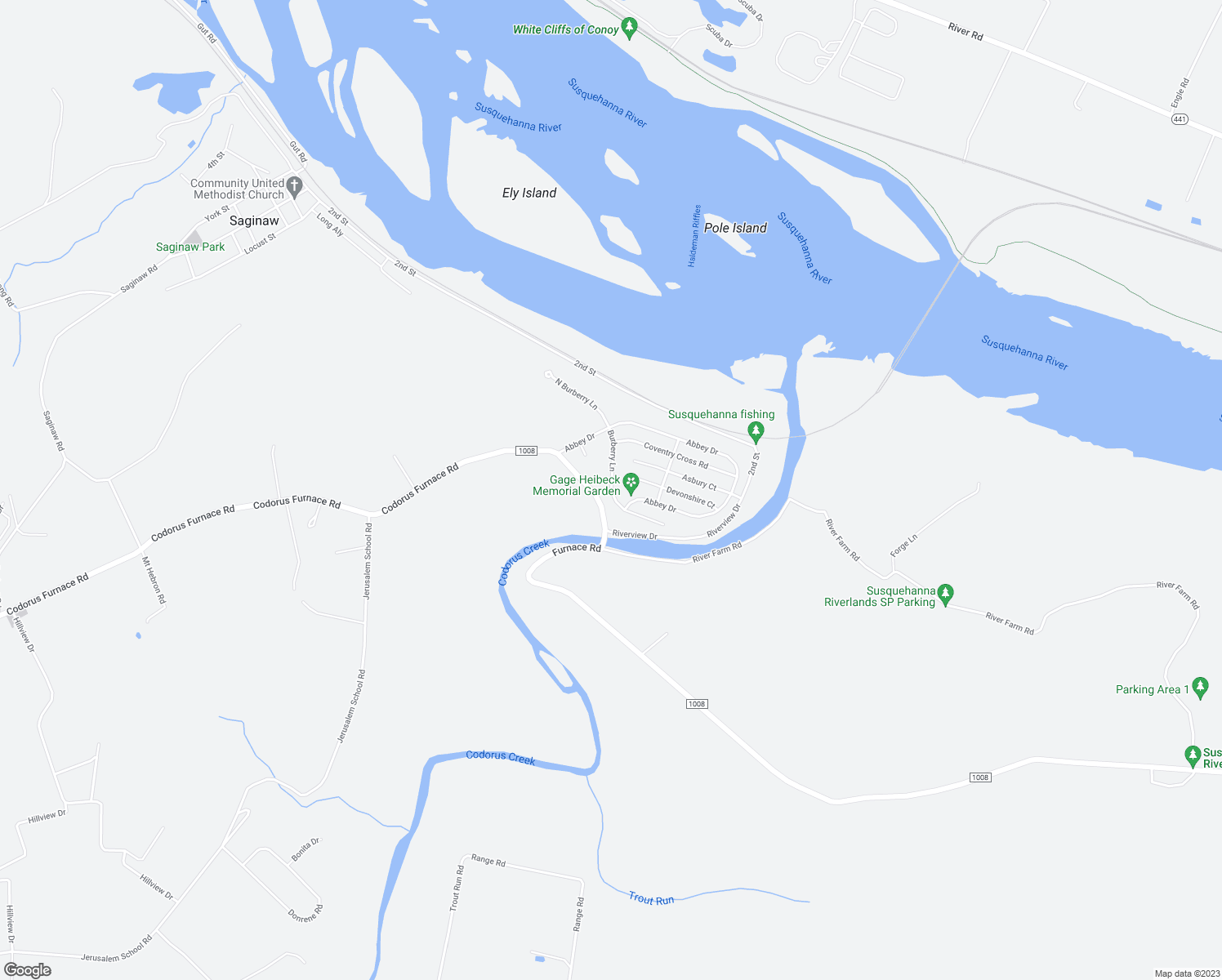 map of restaurants, bars, coffee shops, grocery stores, and more near 70 Burberry Lane in Mount Wolf